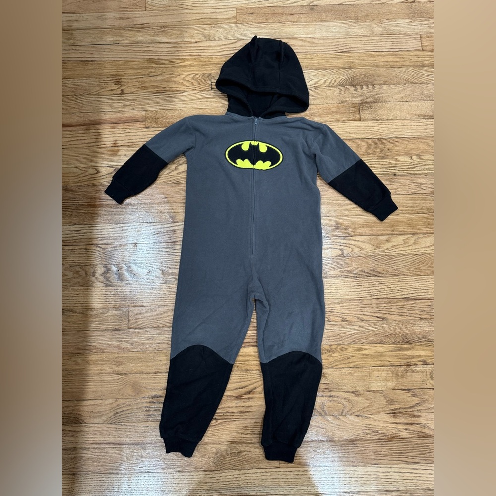 Batman Gray and Black Kids One Piece Pajama
